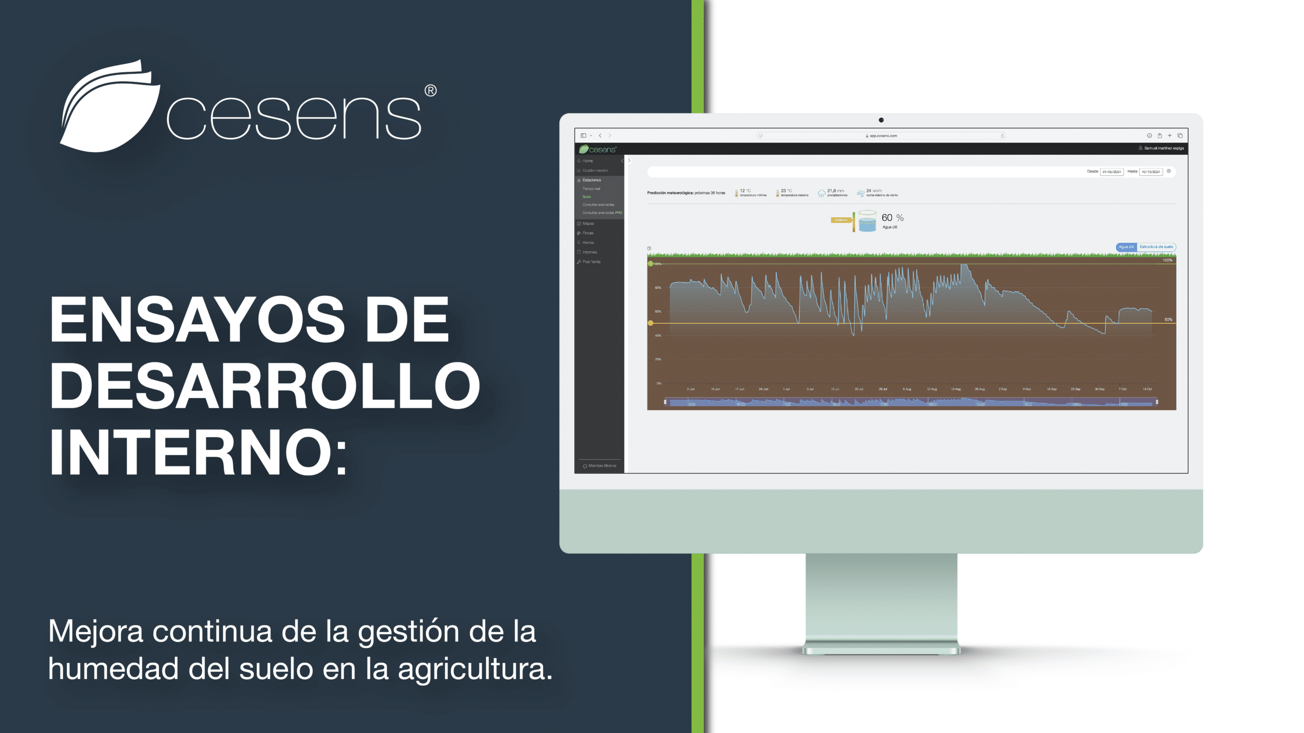 Ensayos de desarrollo para mejorar la gestión de la humedad en agricultura